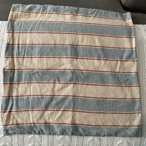LAST CHANCE Cotton/lined striped pillow case from west elm 20x20